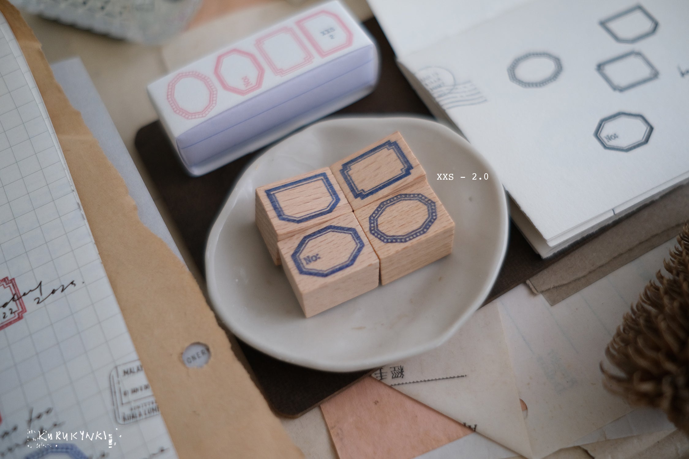 Kurukynki Label S23 Rubber Stamps (7 types)
