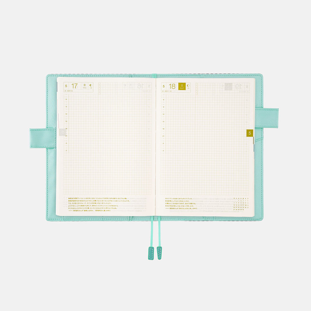 Hobonichi Techo 2024 Cousin A5 - Gingham (Black) (cover only)