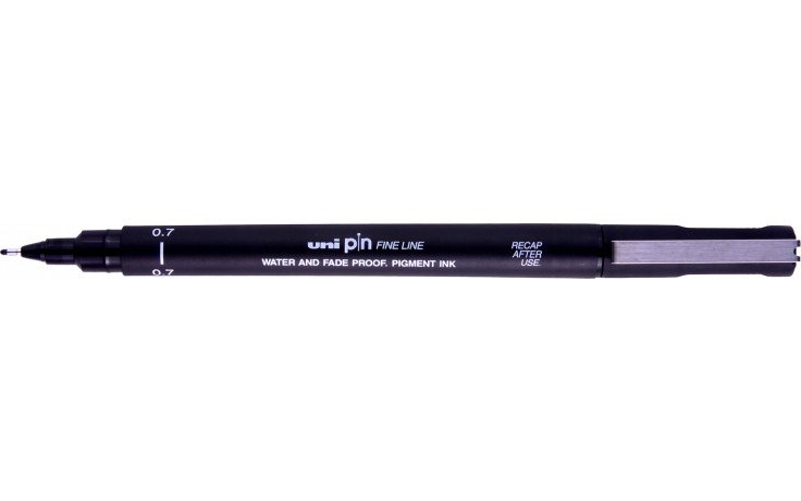 Uni Pin Fine Line Drawing Pen-Black - Smidapaper Ikigai Shop