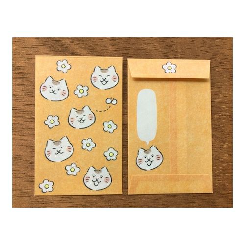 Furukawashiko Petit Envelope- Cat Forest - Smidapaper Ikigai Shop