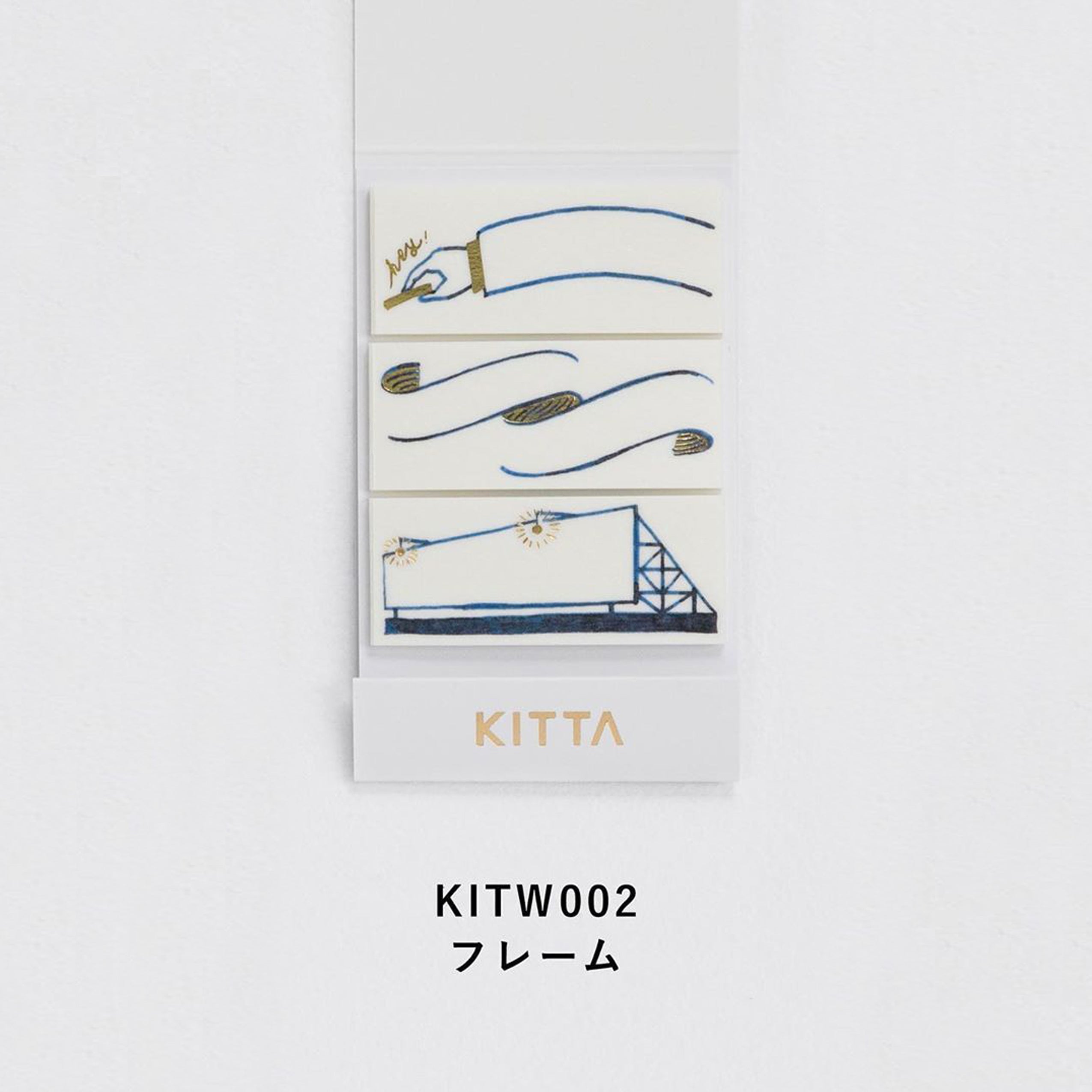 KITTA Washi Tape (Wide)-KITW002 Frame - Smidapaper Ikigai Shop