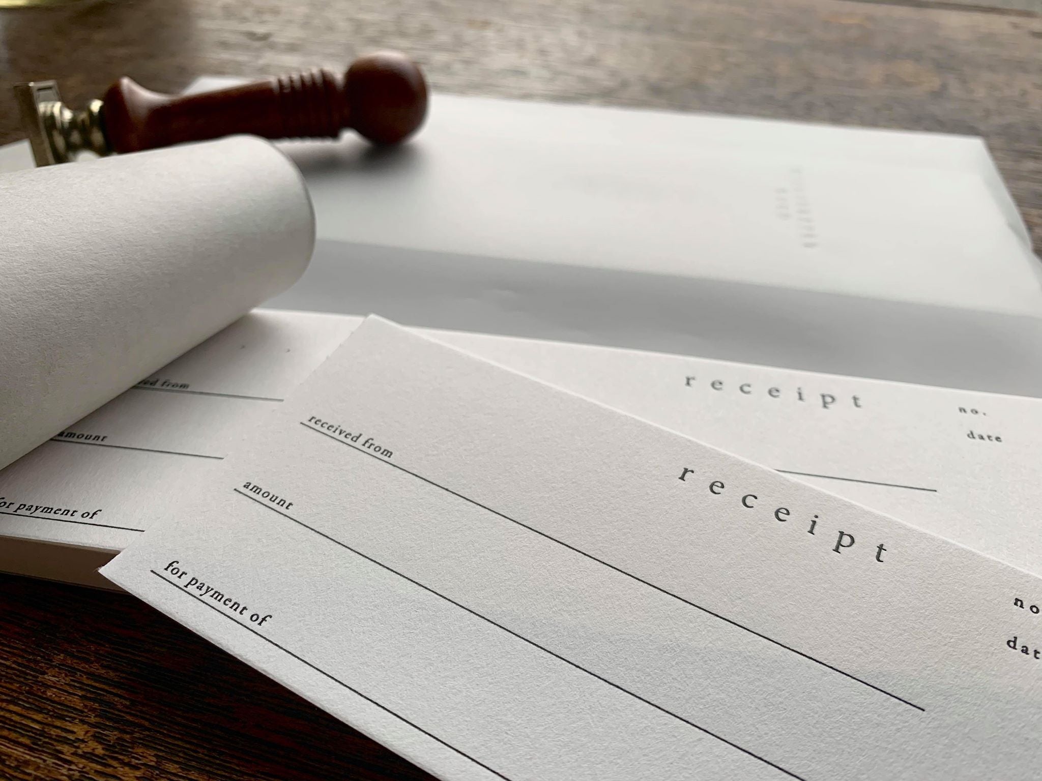 Oeda Letterpress Money Receipt - Smidapaper Ikigai Shop