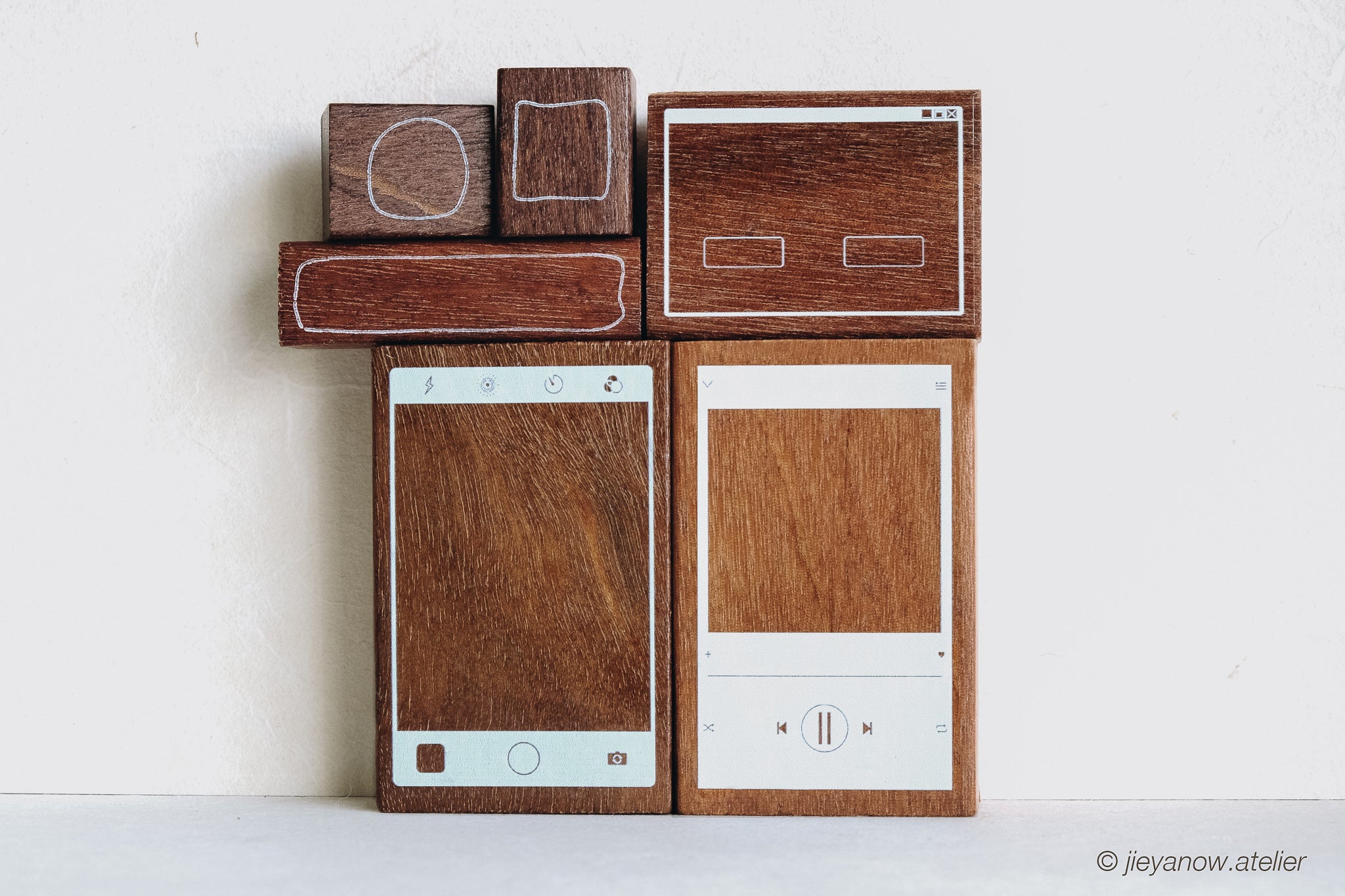 Jieyanow Atelier Pop-Up Rubber Stamp - Smidapaper Ikigai Shop