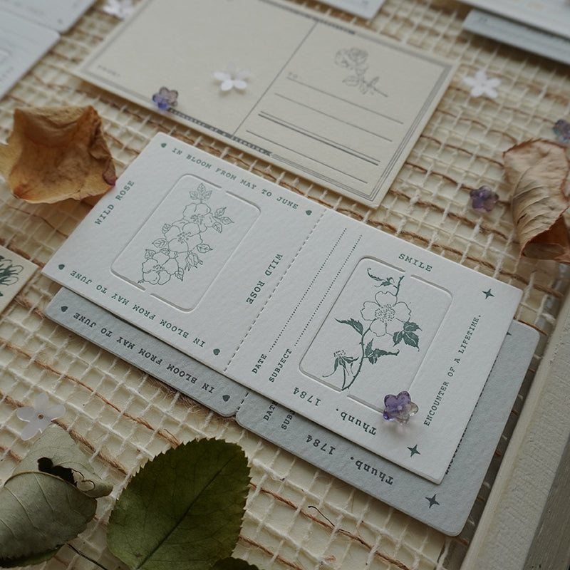 Photo Slide Memo Letterpress Cards - Smidapaper Ikigai Shop