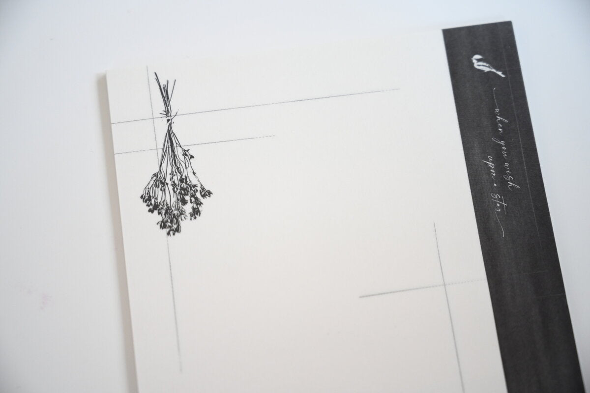 Tutty Design A6 Memo Paper: Astlantia - Smidapaper Ikigai Shop