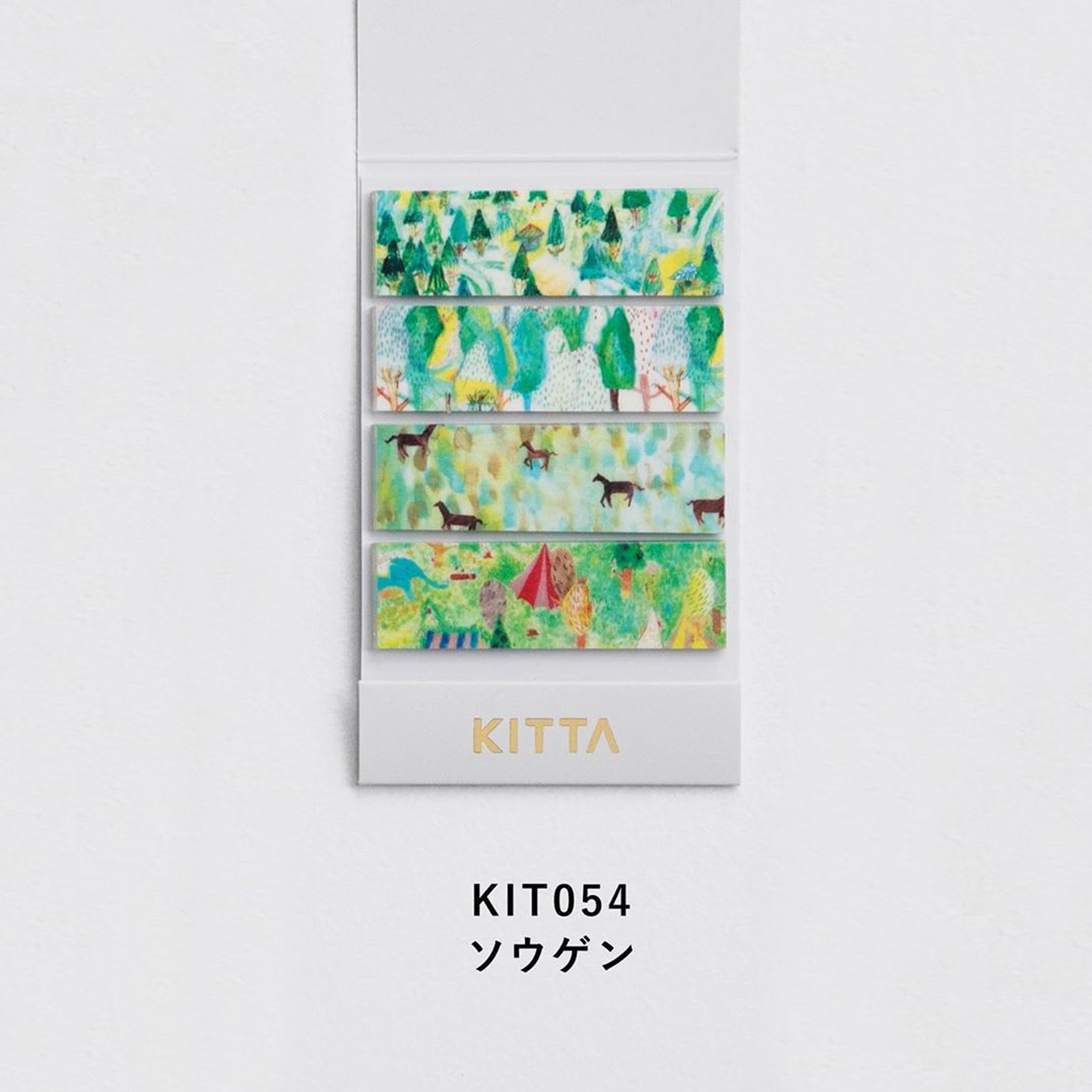 KITTA Washi Tape-KIT054 Grassland - Smidapaper Ikigai Shop