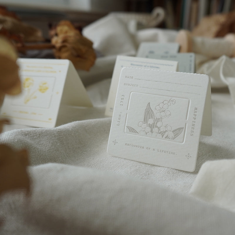 Photo Slide Memo Letterpress Cards - Smidapaper Ikigai Shop