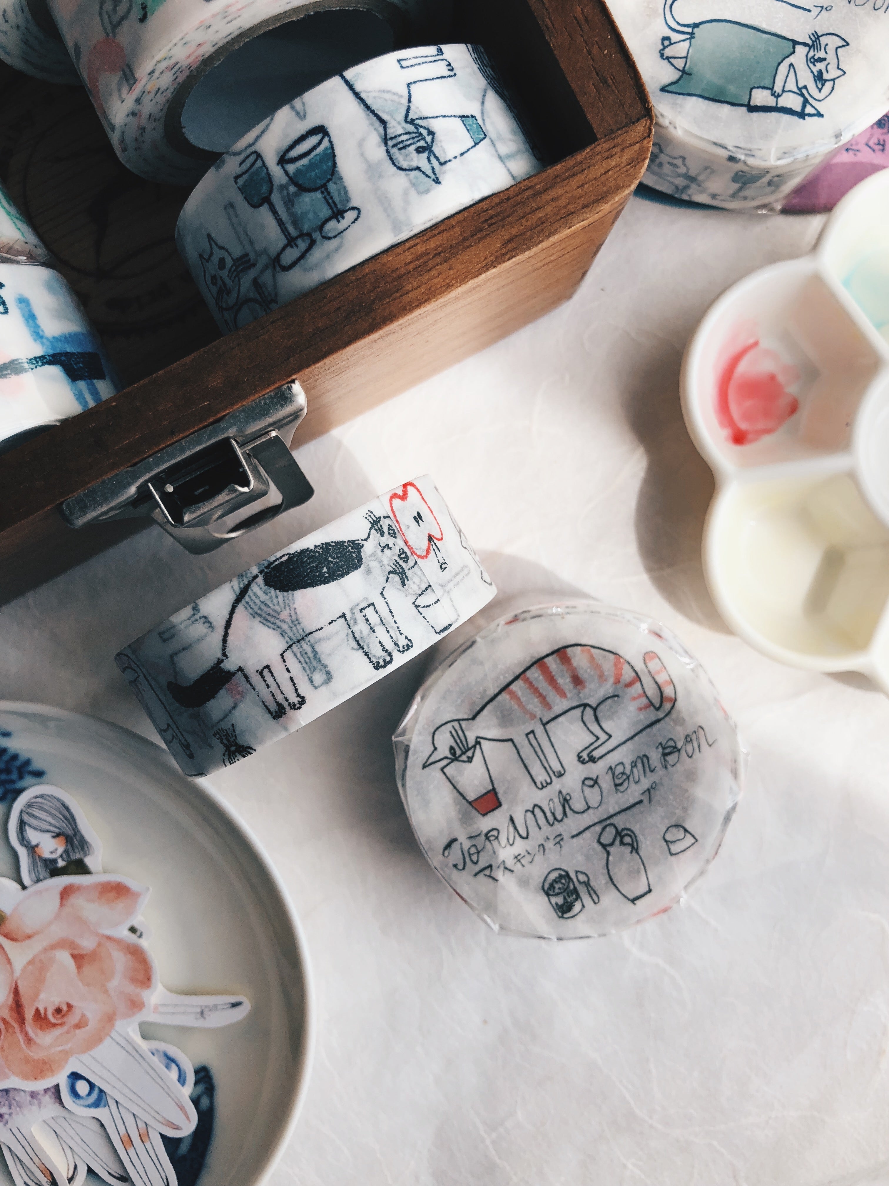 Toraneko Bonbon The Memory of Mon Petit A Washi Tape - Smidapaper Ikigai Shop