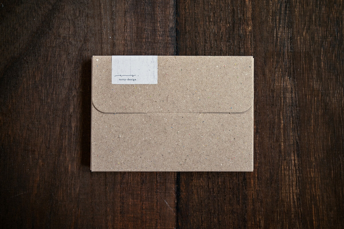 Tutty Design A7 Memo Paper: Chocolate Cosmos - Smidapaper Ikigai Shop