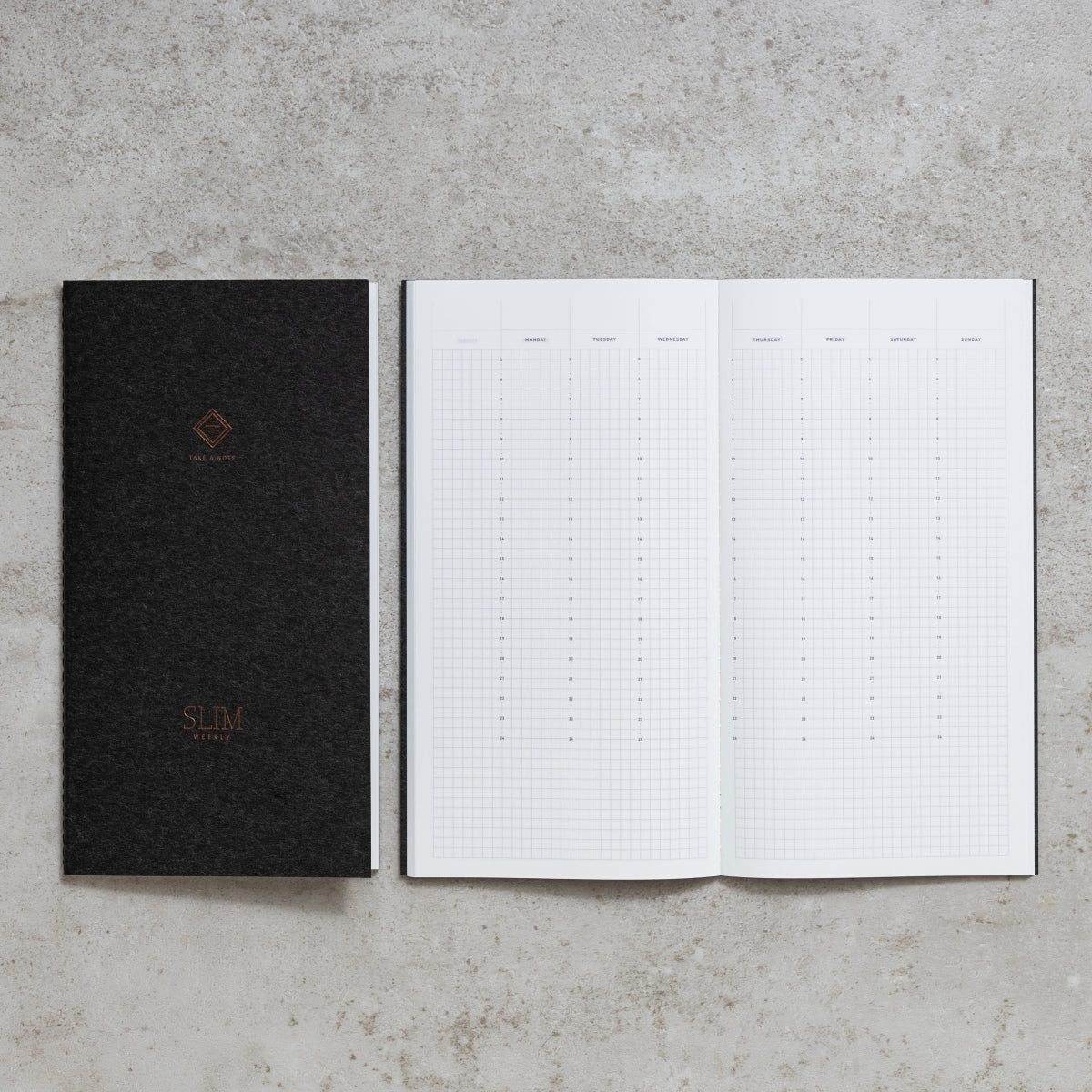 Take a Note Slim Weekly Undated Planner