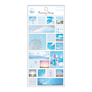 Kamio Japan Frames Story Washi Stickers: Sky - Smidapaper Ikigai Shop