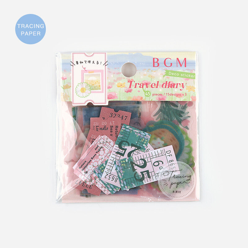 BGM Flake Seal-Travel Diary: Flower Garden