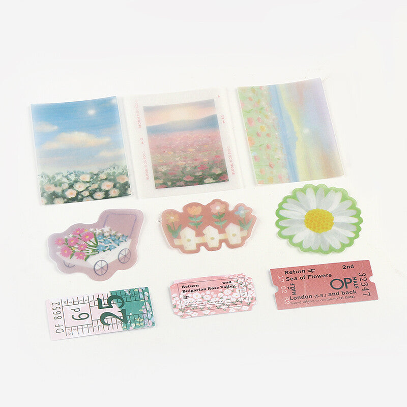 BGM Flake Seal-Travel Diary: Flower Garden