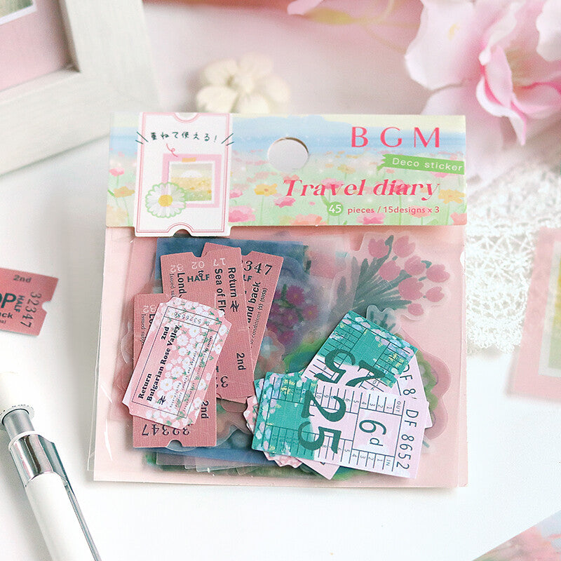 BGM Flake Seal-Travel Diary: Flower Garden