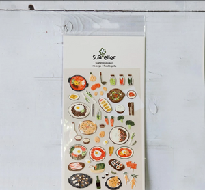 Suatelier Food Trip #2 Stickers - Smidapaper Ikigai Shop