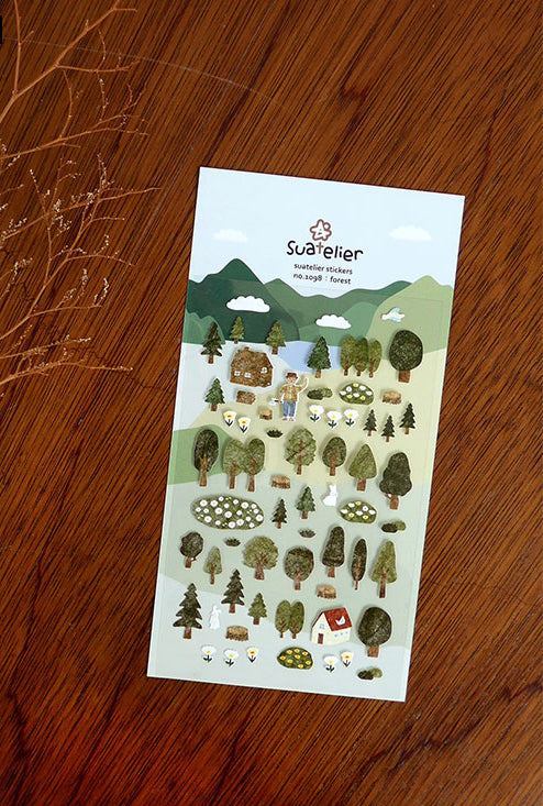 Suatelier Forest Stickers - Smidapaper Ikigai Shop