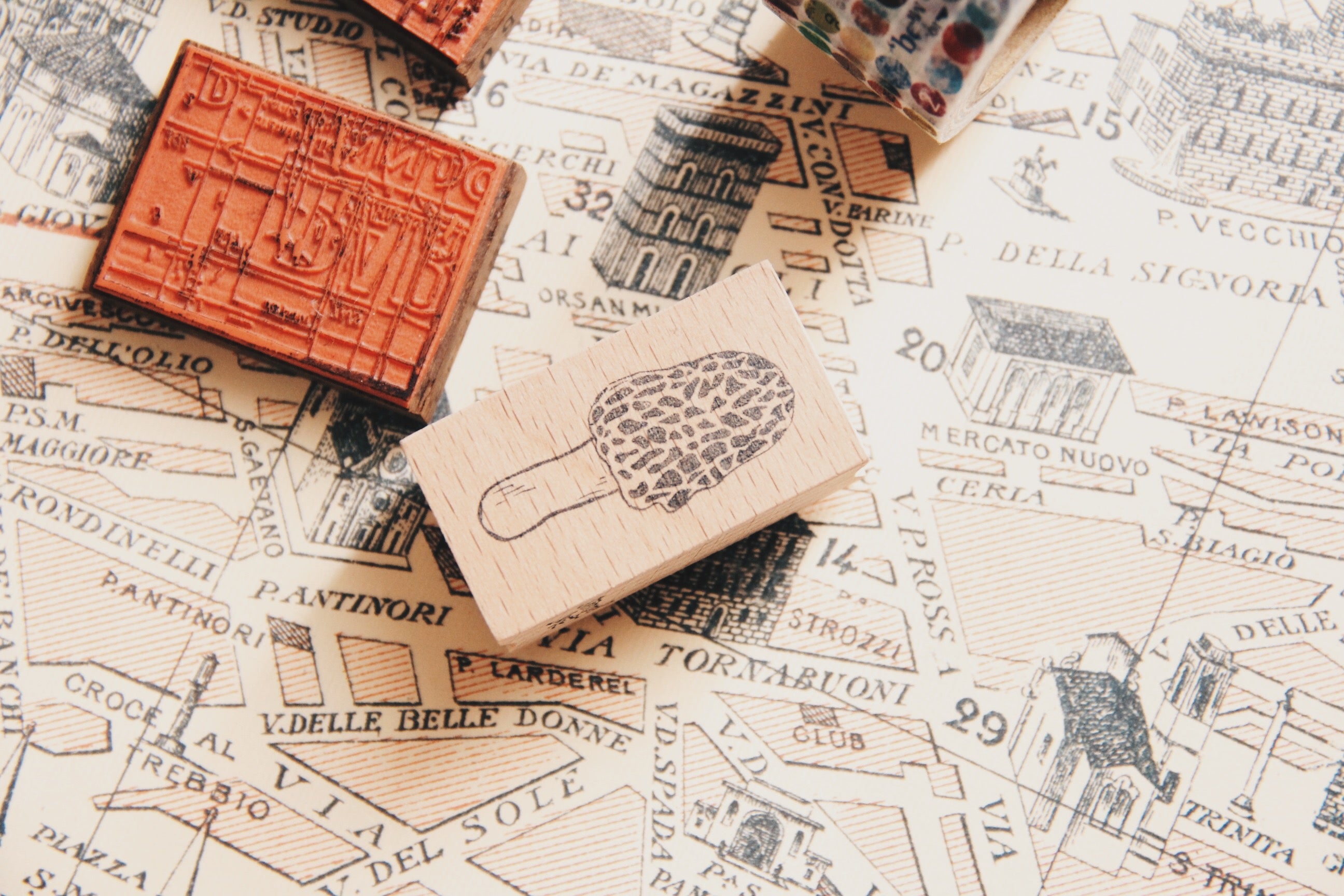 Stempel Jazz Mushroom Rubber Stamp - Smidapaper Ikigai Shop