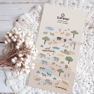 Suatelier Serengeti Stickers - Smidapaper Ikigai Shop