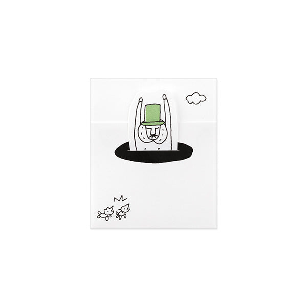Midori Ojisan 25th Anniversary Folding Memo - Hole - Smidapaper Ikigai Shop