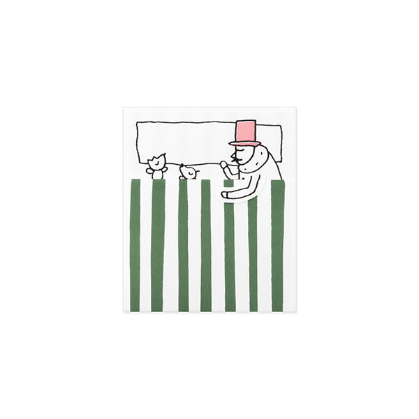 Midori Ojisan 25th Anniversary Folding Memo - Good Night - Smidapaper Ikigai Shop