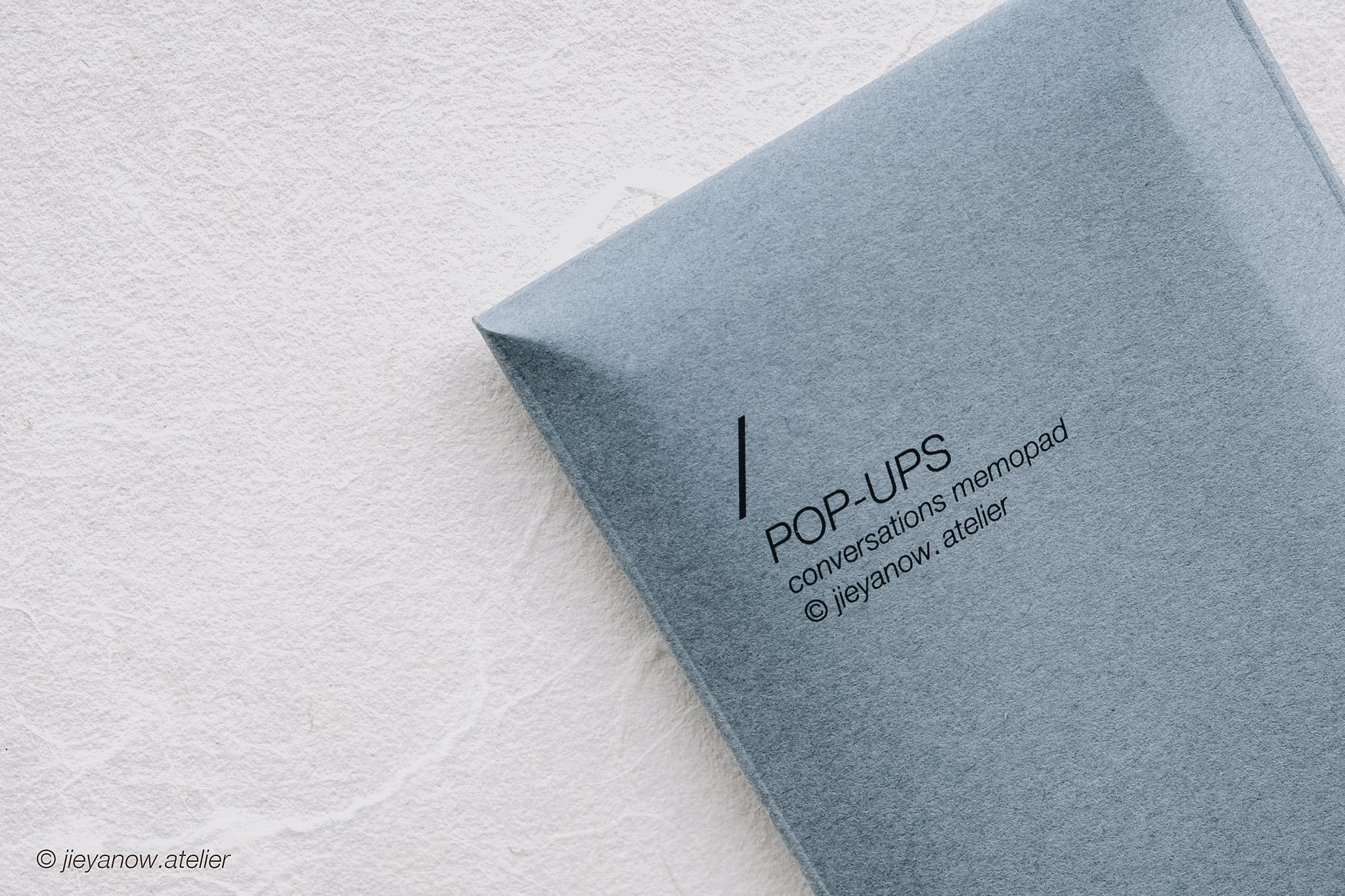 Jieyanow Atelier Pop-Up Memopad - Smidapaper Ikigai Shop