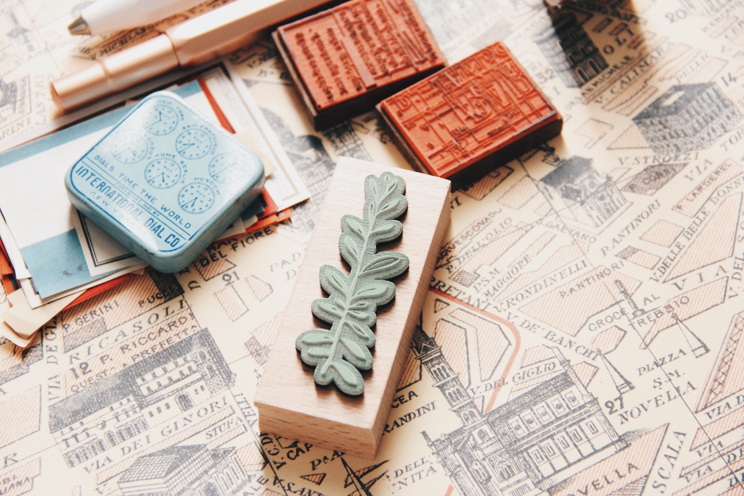 Stempel Jazz Eucalyptus IV Rubber Stamp - Smidapaper Ikigai Shop