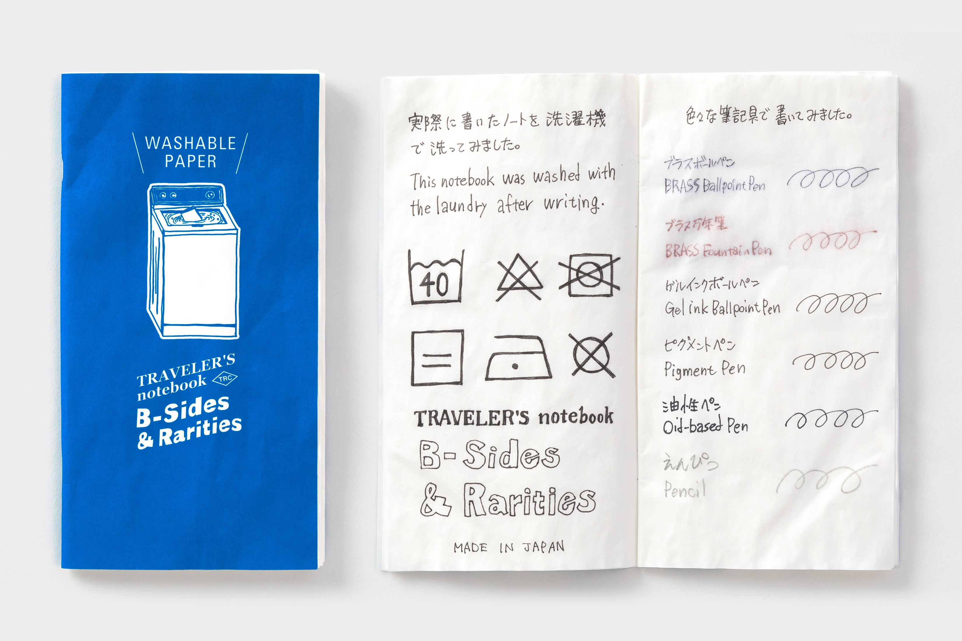 Traveler's Notebook B-Sides & Rarities: Washable Paper - Smidapaper Ikigai Shop
