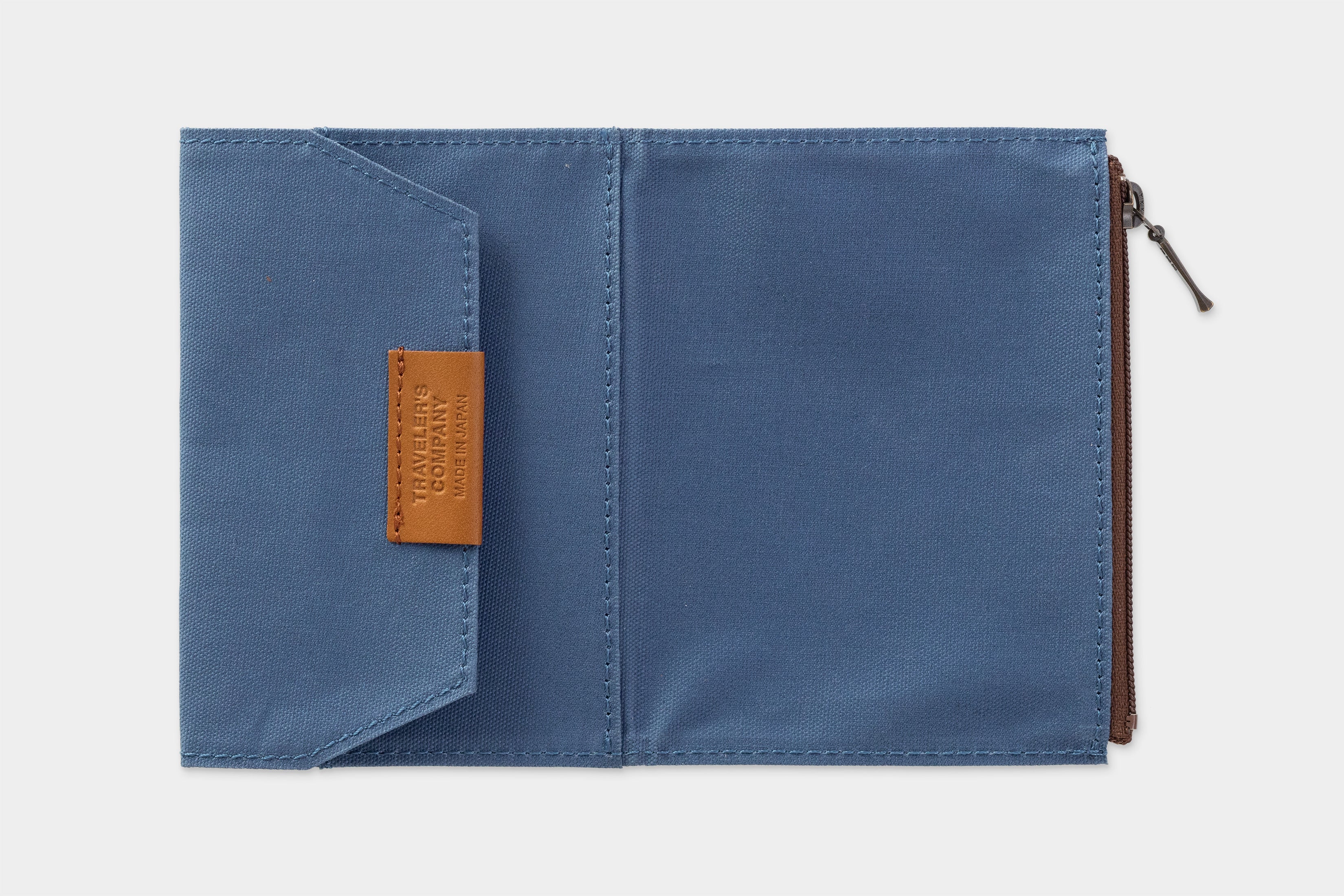 Traveler's Notebook B-Sides & Rarities: Passport Cotton Zipper Case-Blue - Smidapaper Ikigai Shop