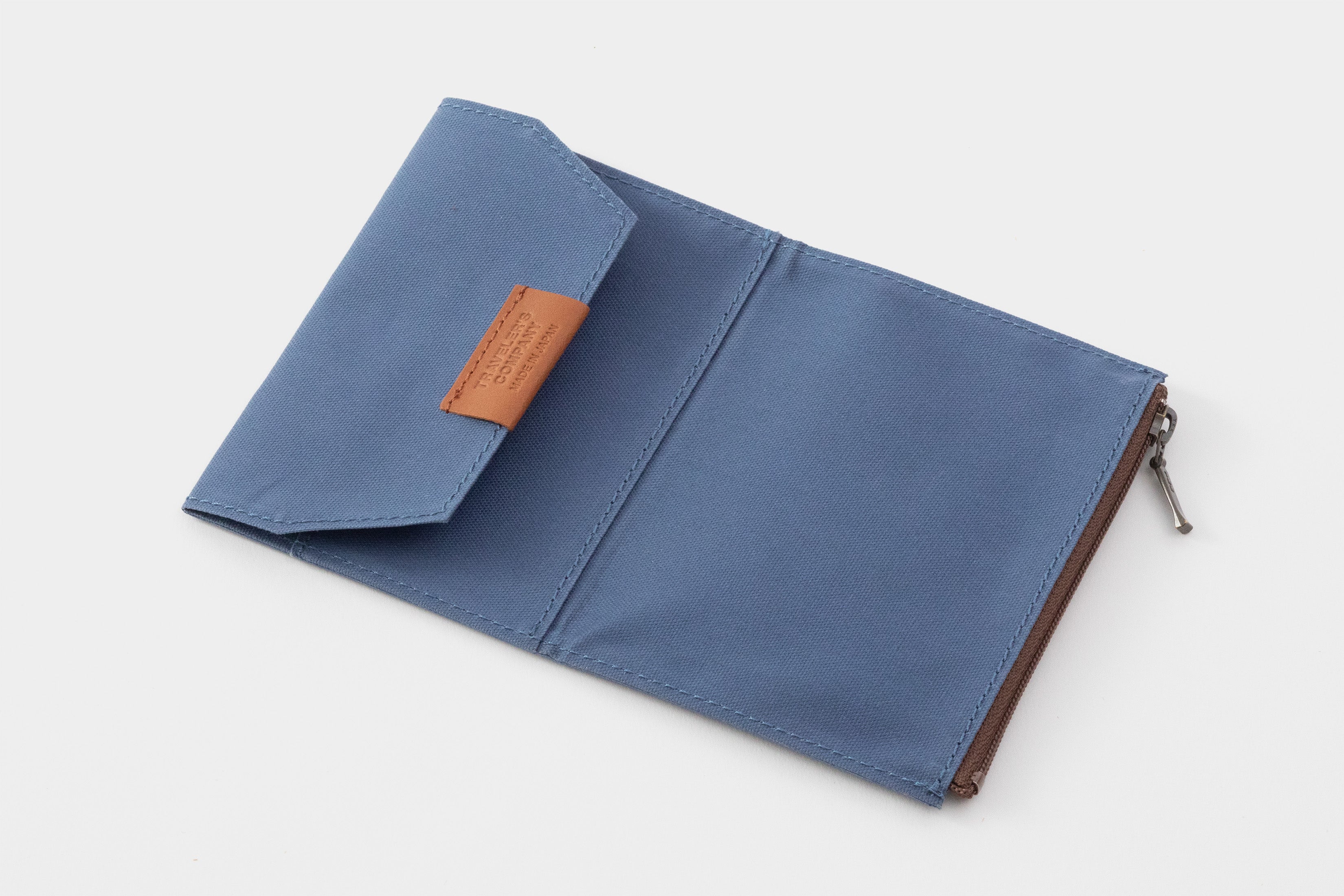 Traveler's Notebook B-Sides & Rarities: Passport Cotton Zipper Case-Blue - Smidapaper Ikigai Shop