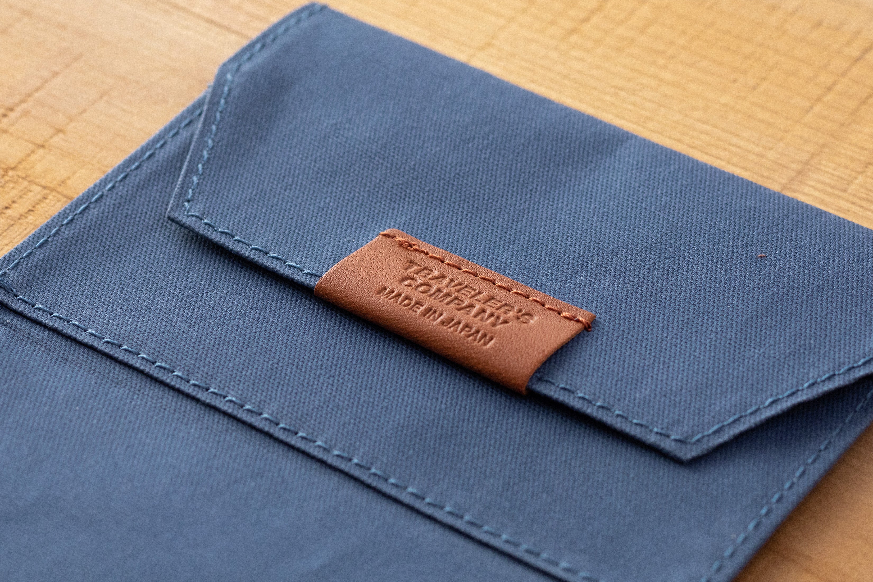 Traveler's Notebook B-Sides & Rarities: Passport Cotton Zipper Case-Blue - Smidapaper Ikigai Shop