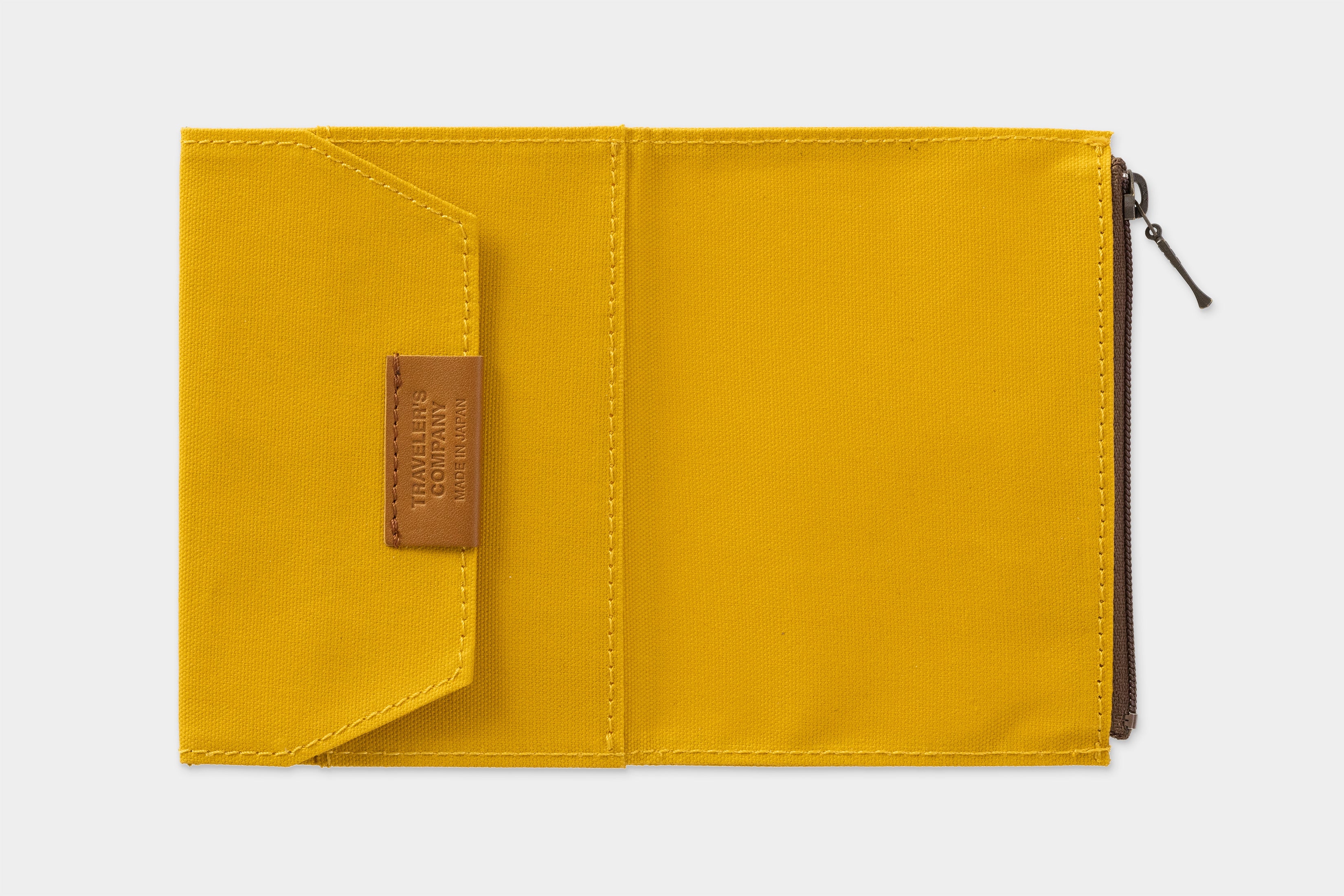 Traveler's Notebook B-Sides & Rarities: Passport Cotton Zipper Case-Mustard - Smidapaper Ikigai Shop