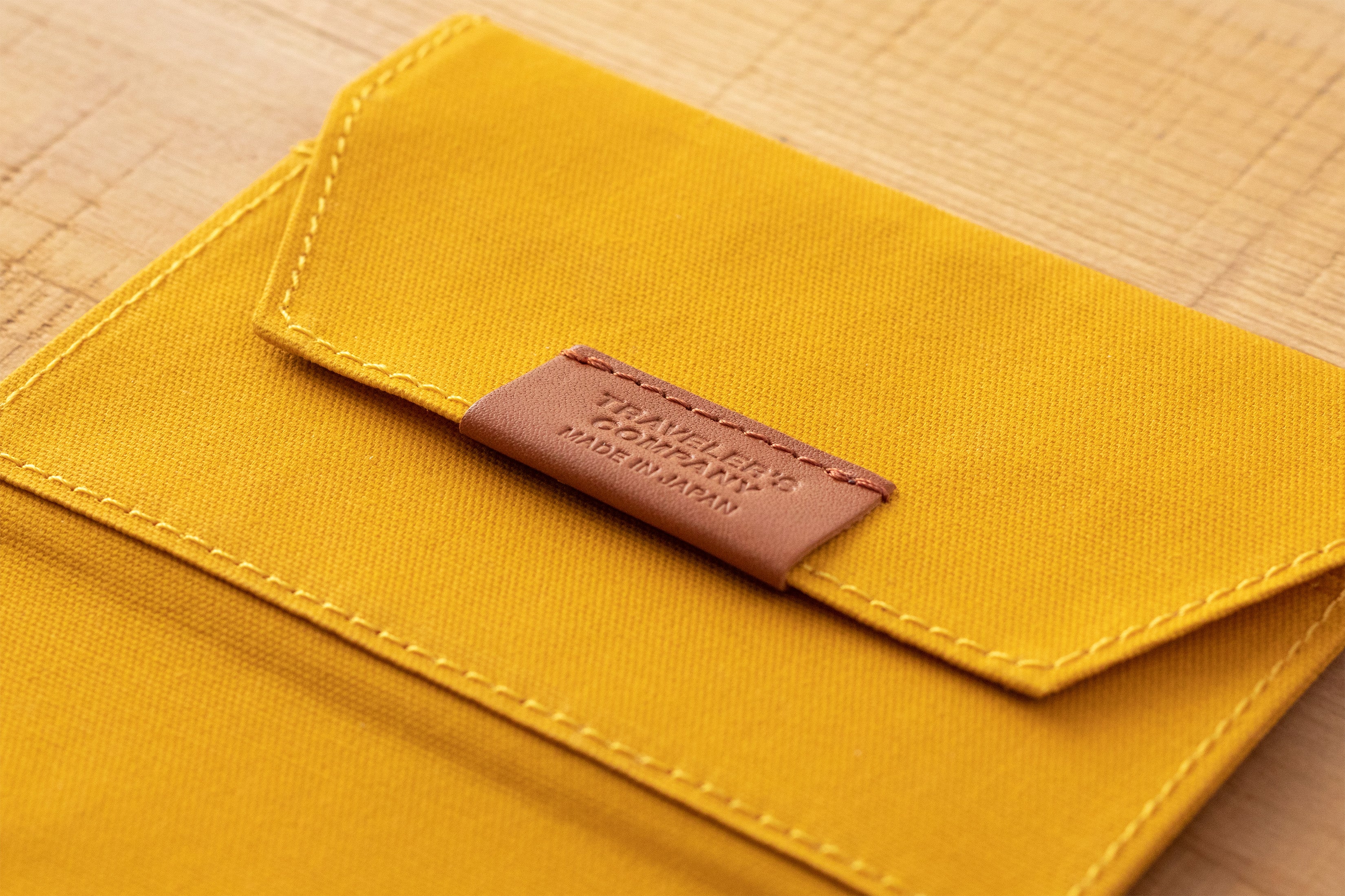 Traveler's Notebook B-Sides & Rarities: Passport Cotton Zipper Case-Mustard - Smidapaper Ikigai Shop