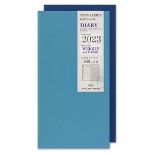 Traveler's Notebook 2023 Refill Weekly + Memo - Regular Size