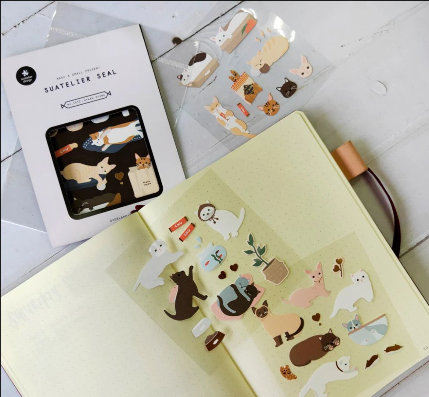 Suatelier - Stickers - Nyang Nyang - Smidapaper Ikigai Shop