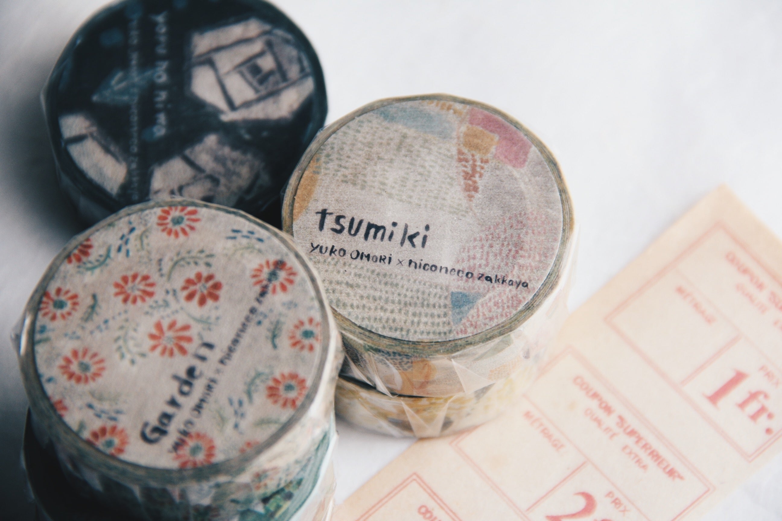 Nico Neco x omoriyuko Fine Japanese Art Washi Tape-Yoru No Niwa - Smidapaper Ikigai Shop