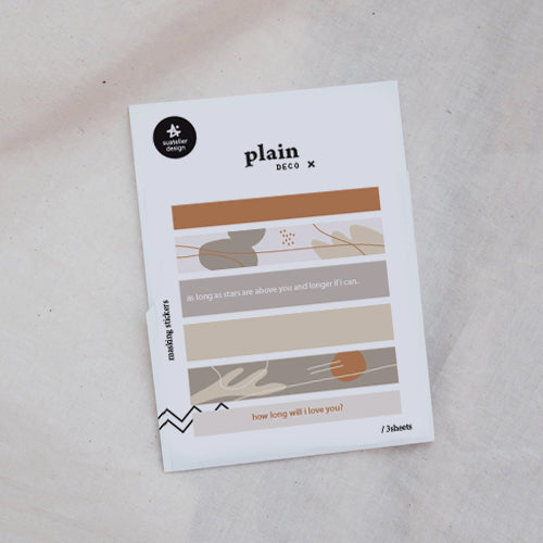 Suatelier Plain Deco x 46 - Smidapaper Ikigai Shop