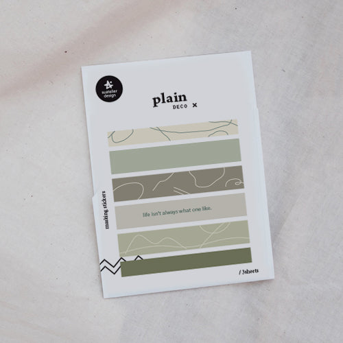 Suatelier Plain Deco x 47 - Smidapaper Ikigai Shop