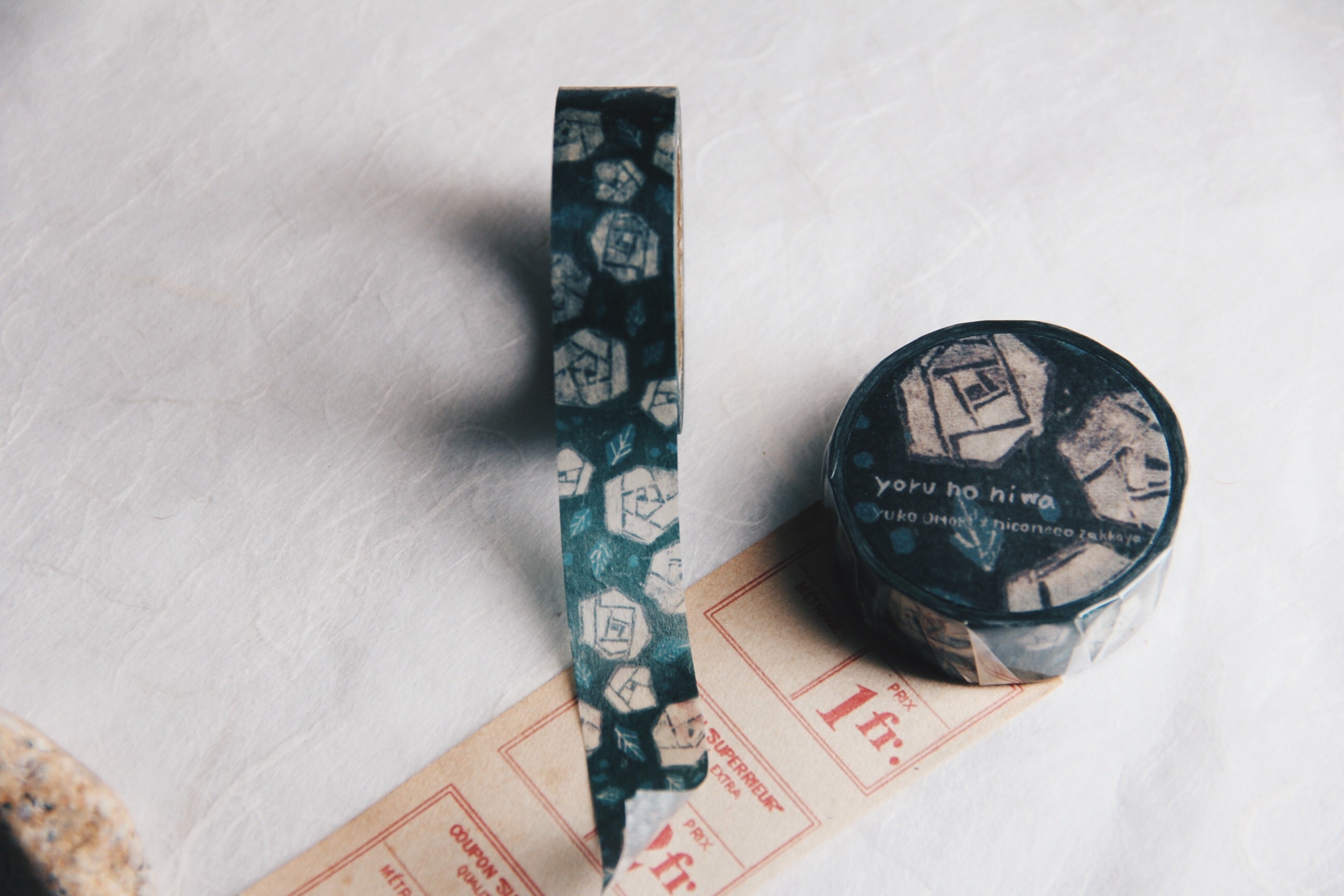 Nico Neco x omoriyuko Fine Japanese Art Washi Tape-Yoru No Niwa - Smidapaper Ikigai Shop