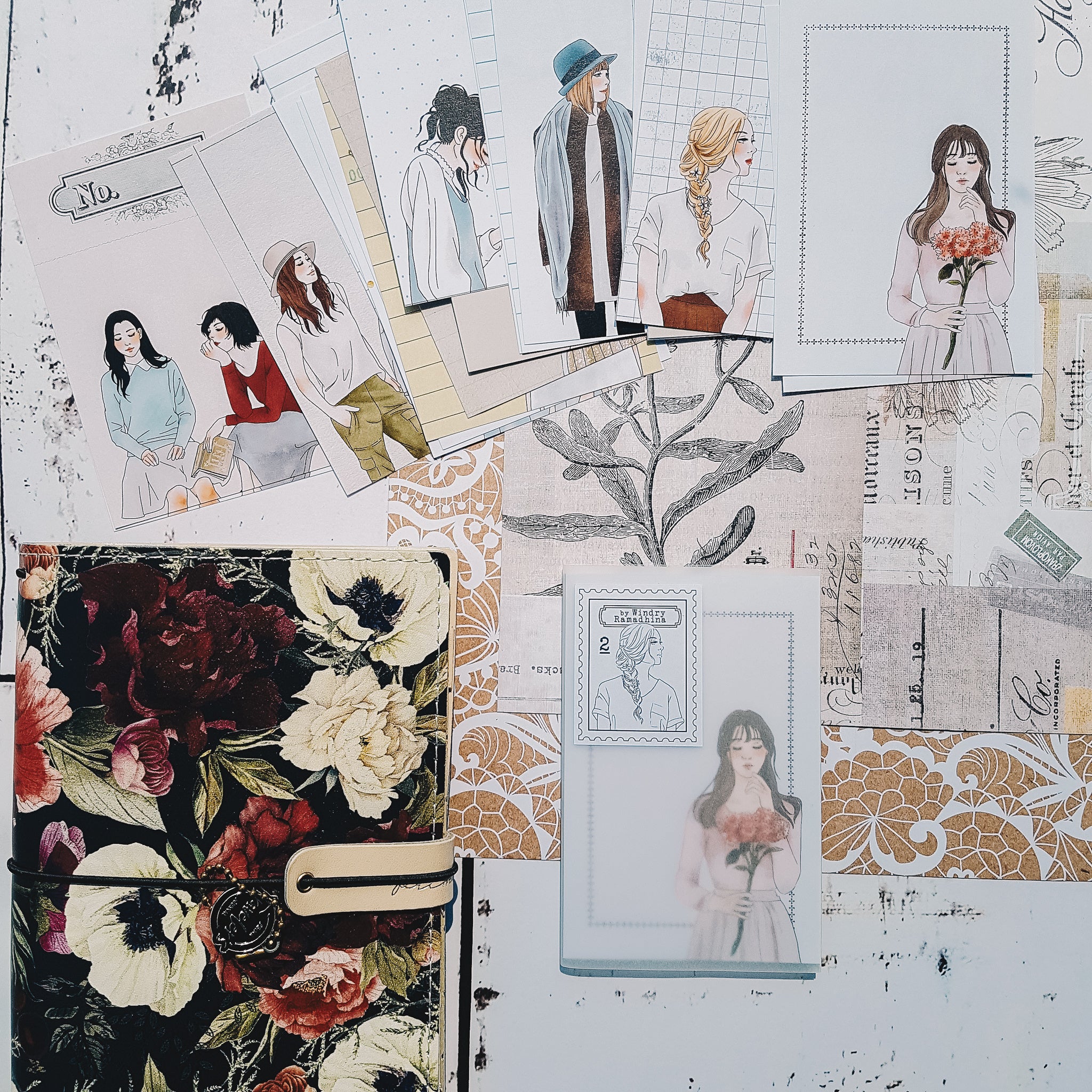 Love Story Note Paper Set - Smidapaper Ikigai Shop