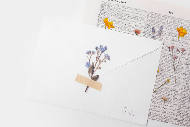 Appree Pressed Stickers- 007 Freesia - Smidapaper Ikigai Shop