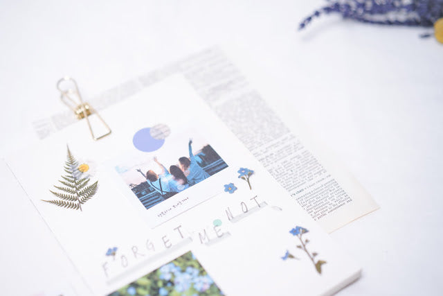 Appree Pressed Stickers- 005 Forget Me Not - Smidapaper Ikigai Shop