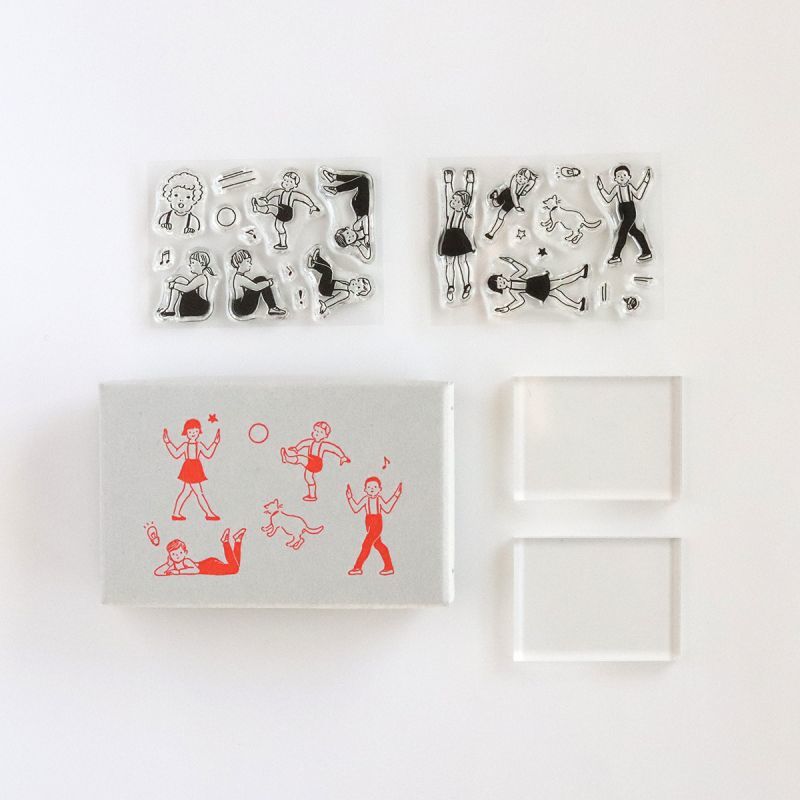 Jizai Clear Stamp: Masco Eri Set - Smidapaper Ikigai Shop