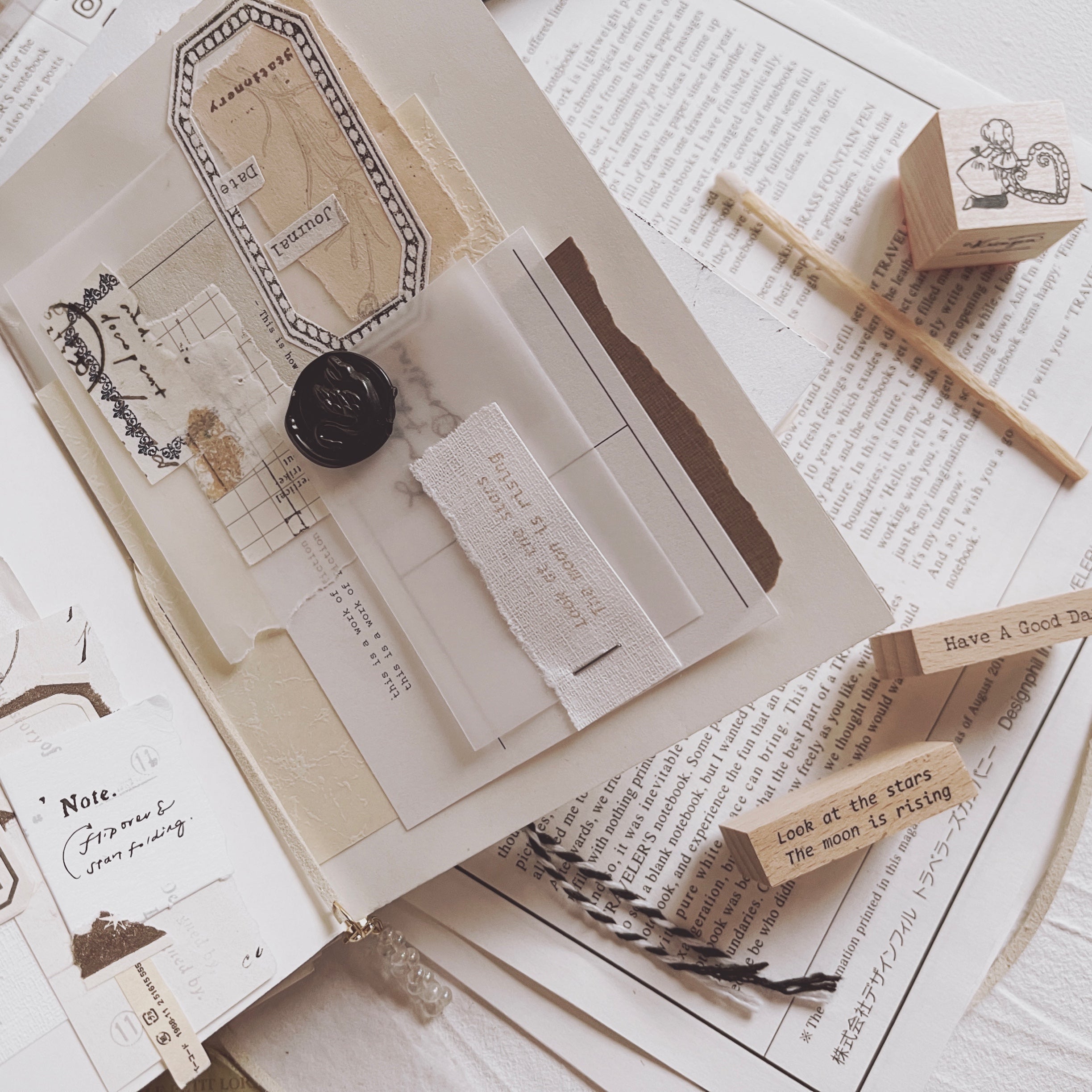 Penny Fei Just Words Rubber Stamp Collection (10 types, sold separately)