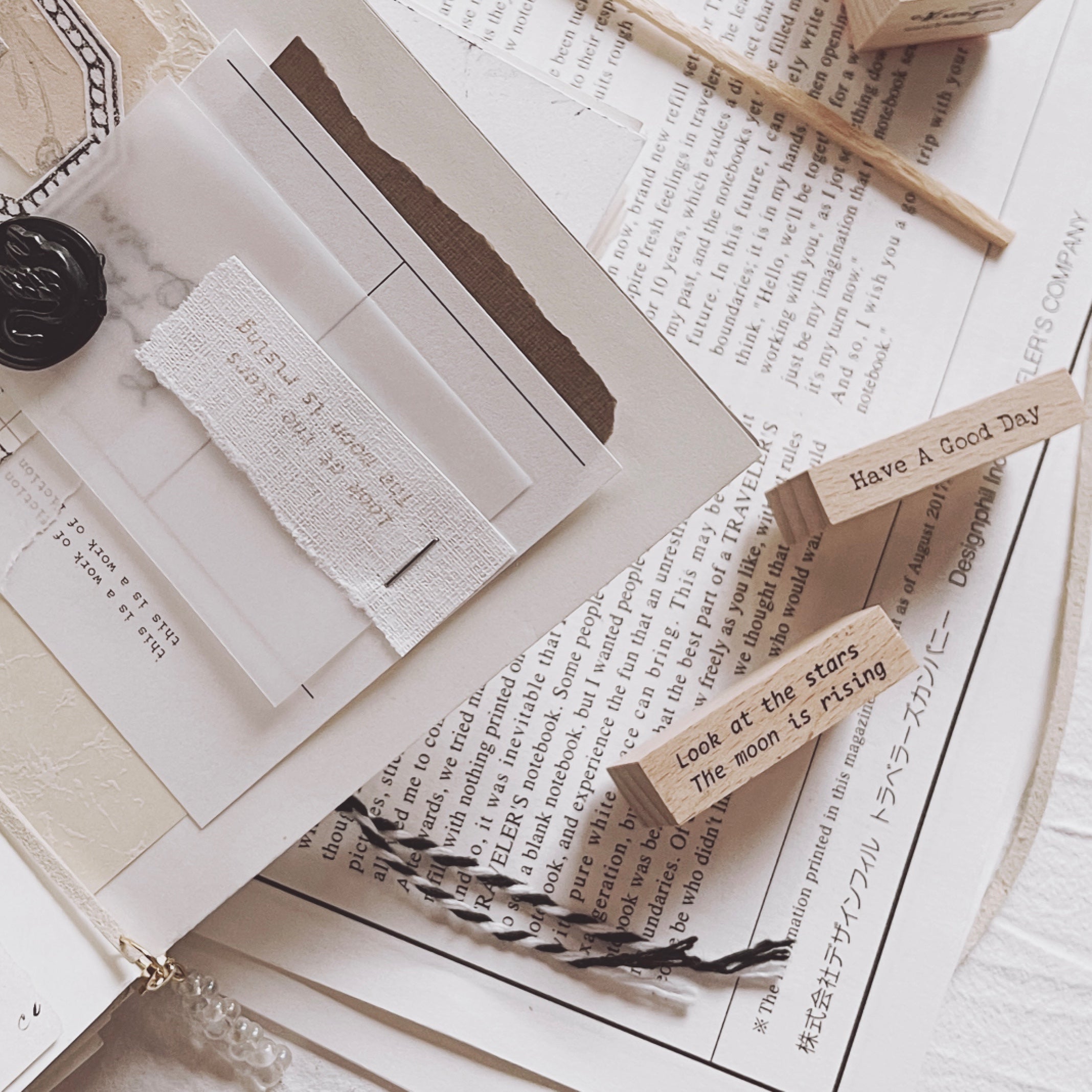 Penny Fei Just Words Rubber Stamp Collection (10 types, sold separately)