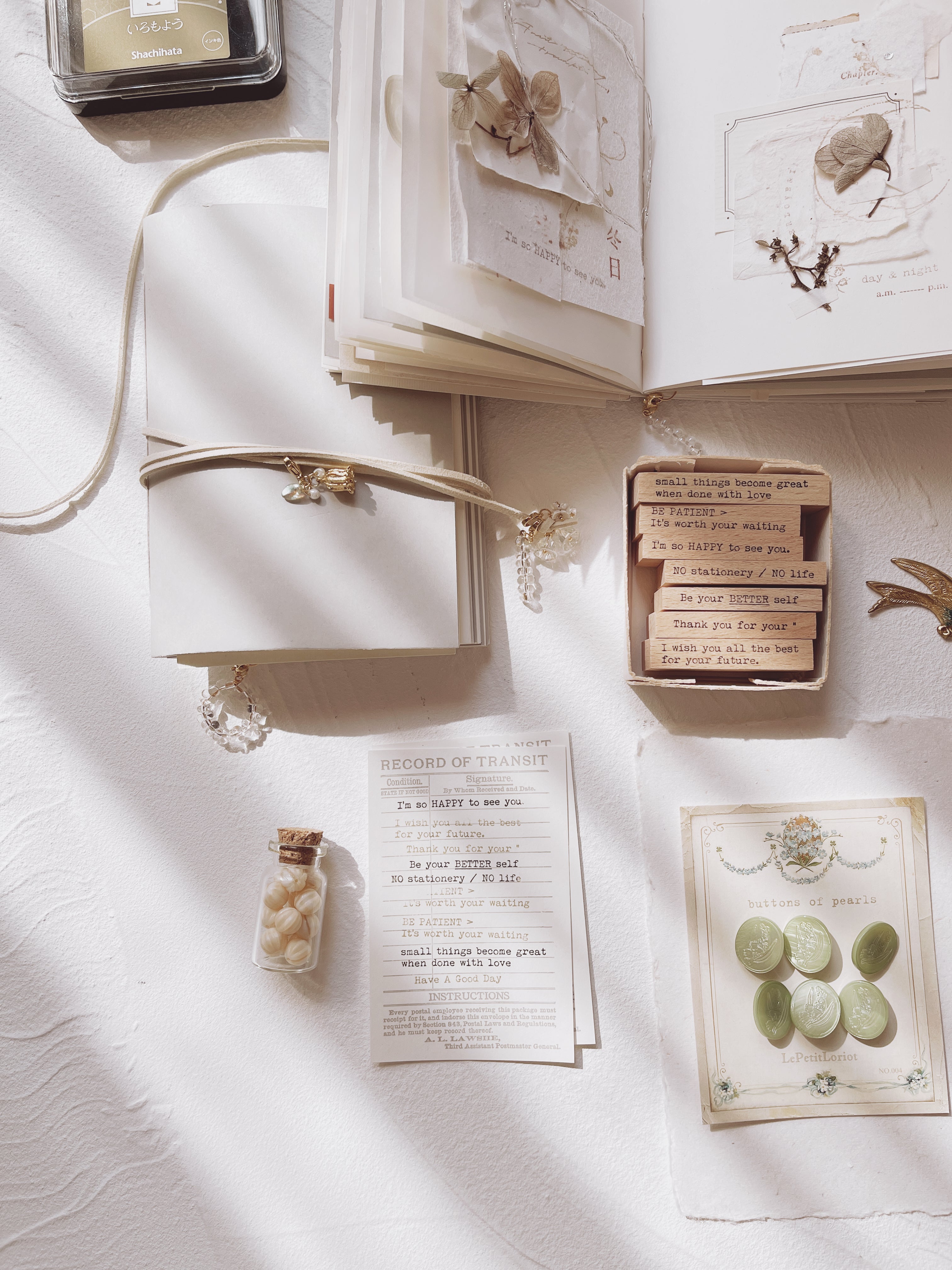 Penny Fei Just Words Rubber Stamp Collection (10 types, sold separately)