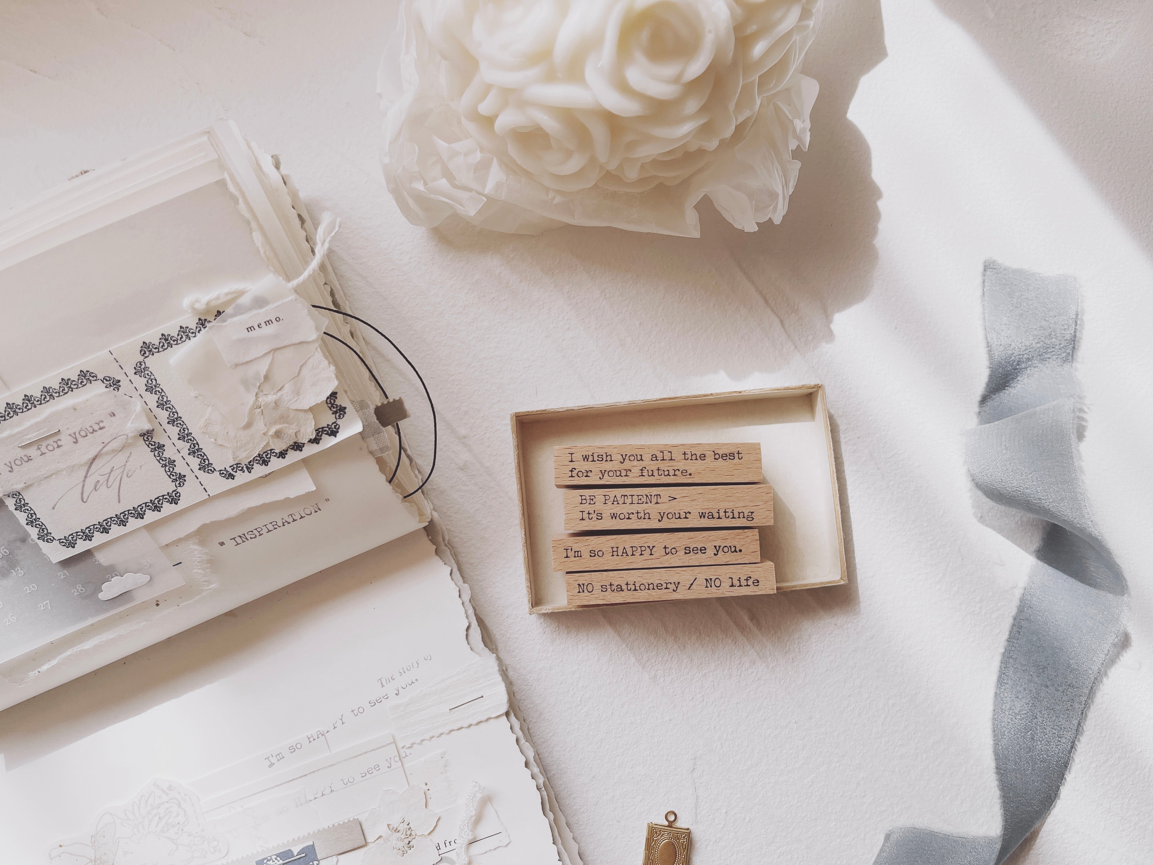 Penny Fei Just Words Rubber Stamp Collection (10 types, sold separately)