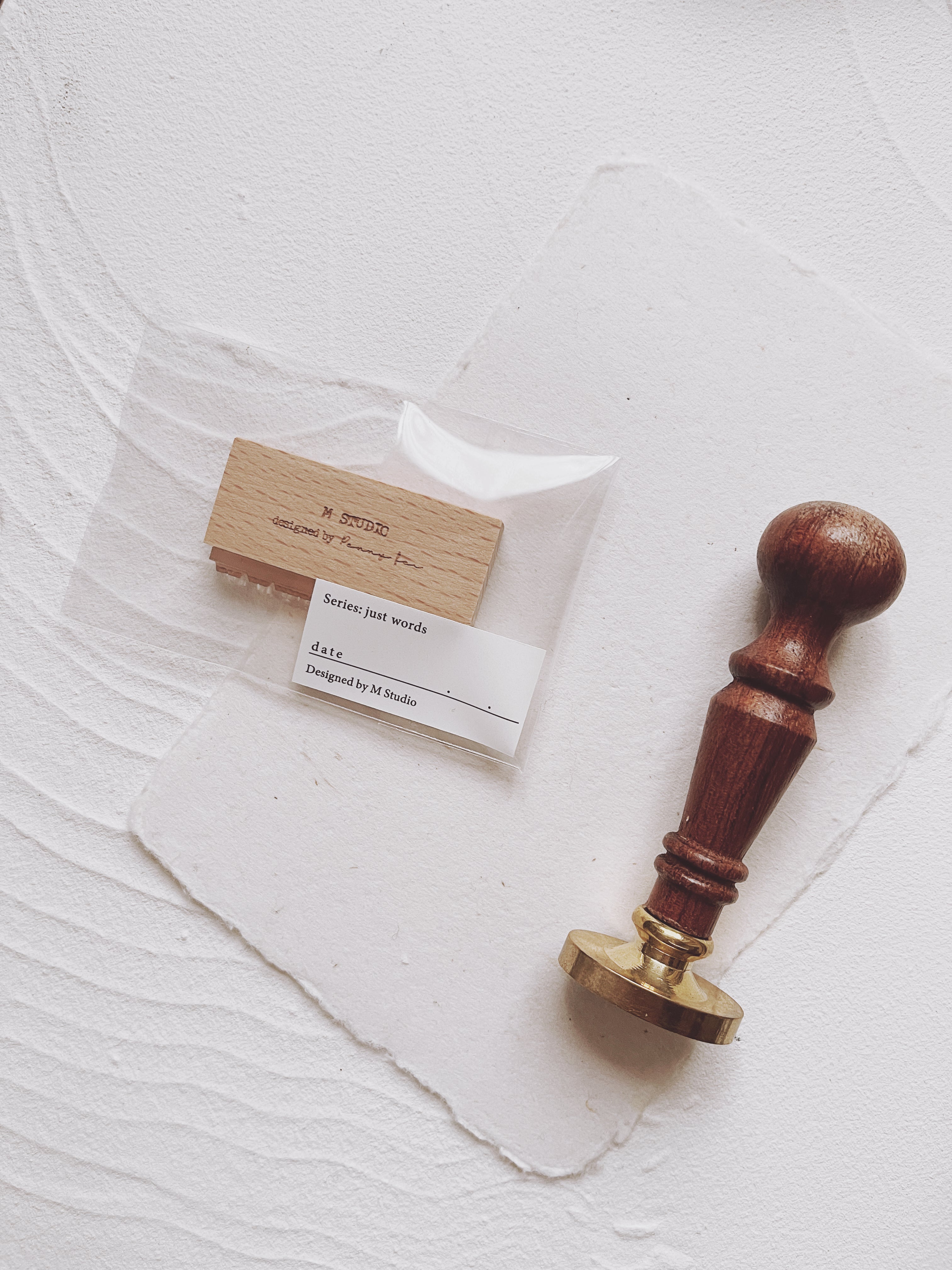Penny Fei Just Words Rubber Stamp Collection (10 types, sold separately)