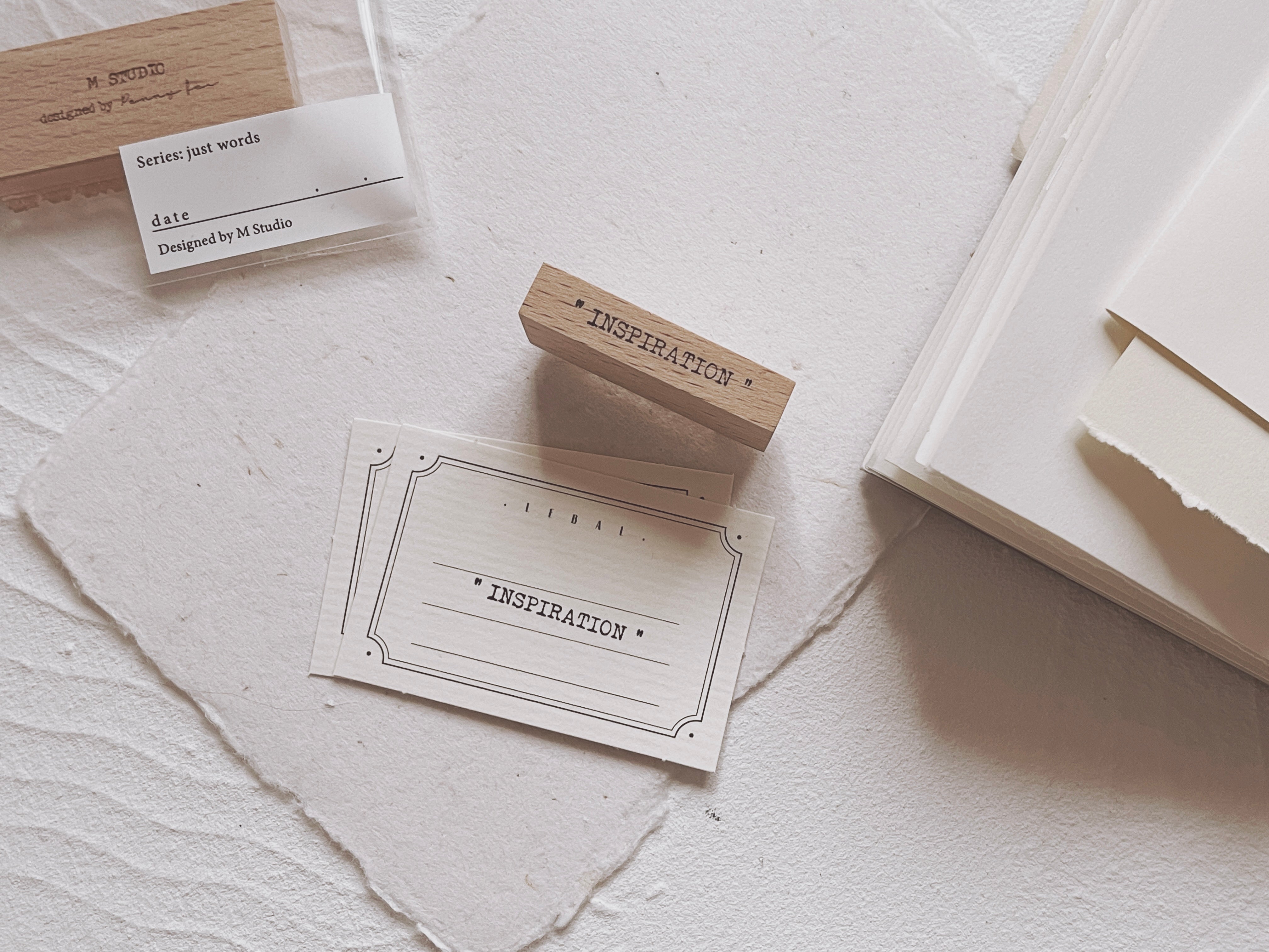 Penny Fei Just Words Rubber Stamp Collection (10 types, sold separately)