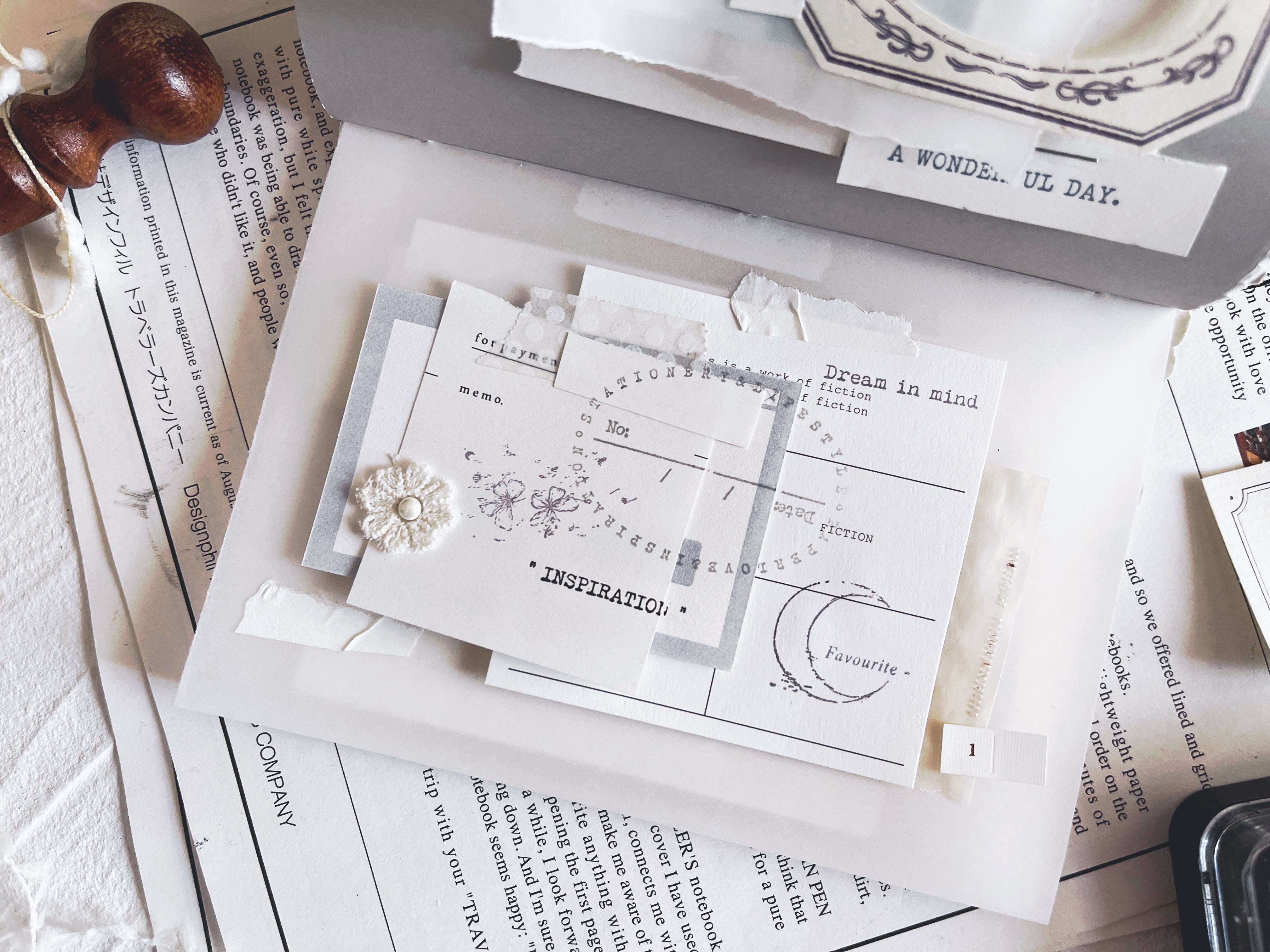 Penny Fei Just Words Rubber Stamp Collection (10 types, sold separately)