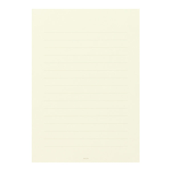 MD Letter Pad Horizontal Ruled Lines (Cream) - Smidapaper Ikigai Shop